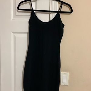 Black mini dress